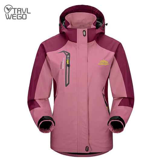 Waterproof Hiking Jacket – Women's Windproof Outdoor Sports Coat With Adjustable Hem - ZOOMNSTORE