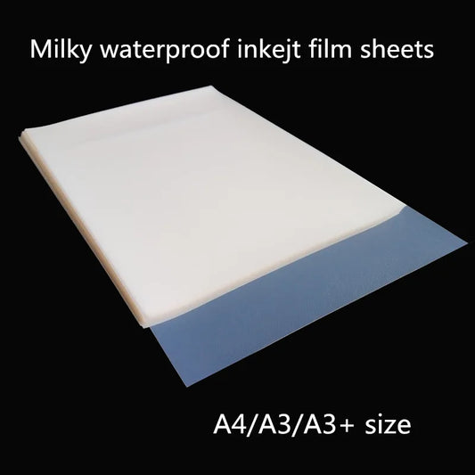 Waterproof Inkjet Film Sheets - A4A3A3 for DyePigment Printers - ZOOMNSTORE