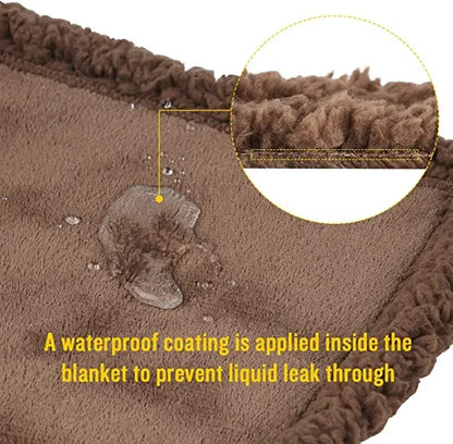 Waterproof King Size Blanket - Cozy Thickened Shaggy Stain Resistant - ZOOMNSTORE