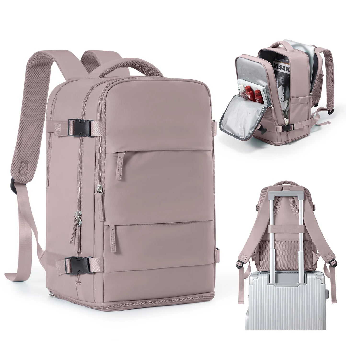 Waterproof Laptop Backpack - Travel Business College Carry-On Bag - ZOOMNSTORE