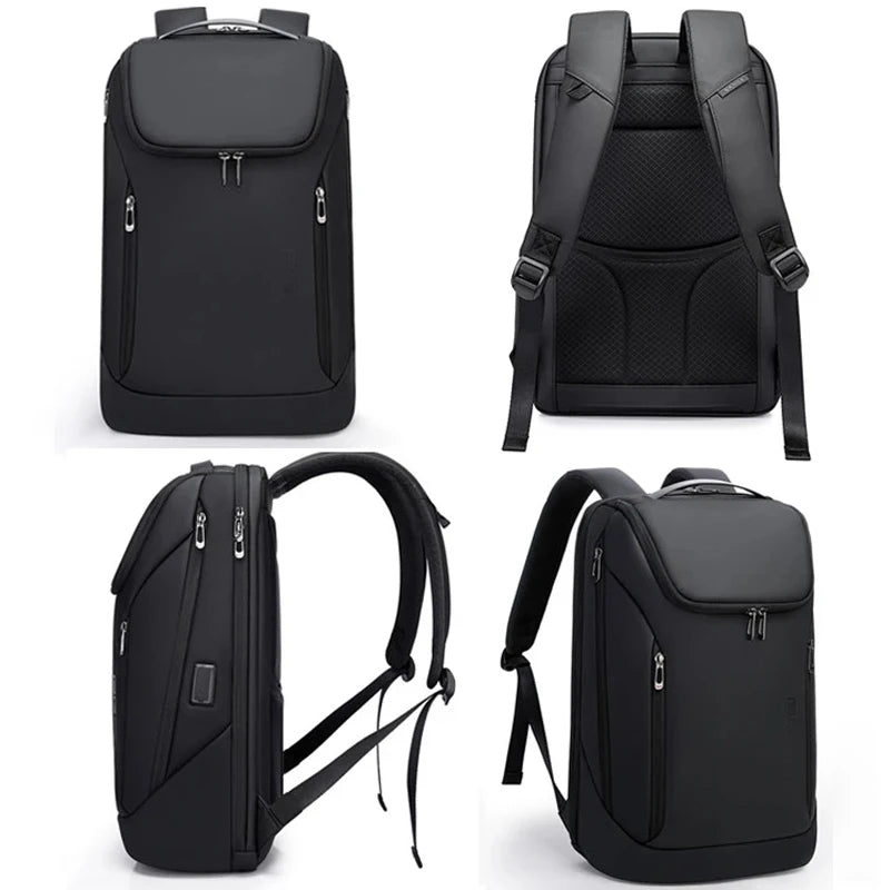 Waterproof USB Charging Laptop Backpack - 17 Travel Business Bag for Men - ZOOMNSTORE