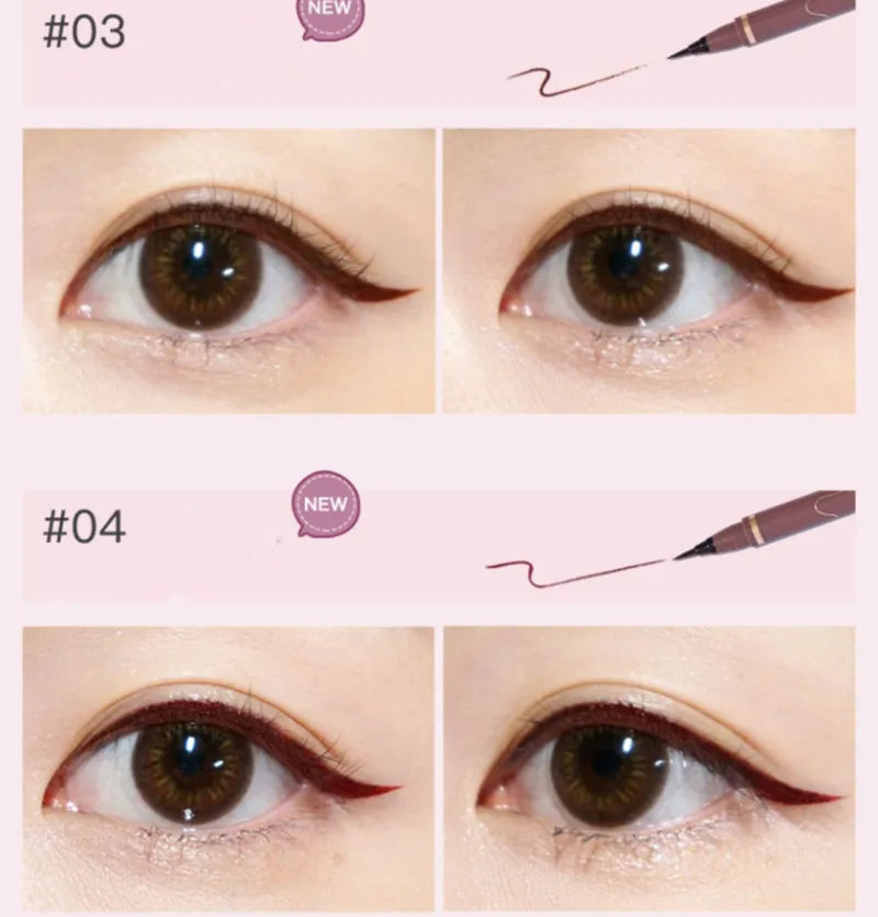 Waterproof Liquid Eyeliner - Long Lasting, Quick Dry Eye Liner Pen | Smudge Proof Cosmetic Tool - ZOOMNSTORE