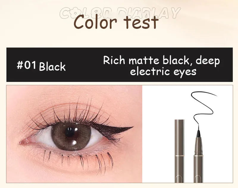 Waterproof Liquid Eyeliner - Long Lasting, Quick Dry Eye Liner Pen | Smudge Proof Cosmetic Tool - ZOOMNSTORE
