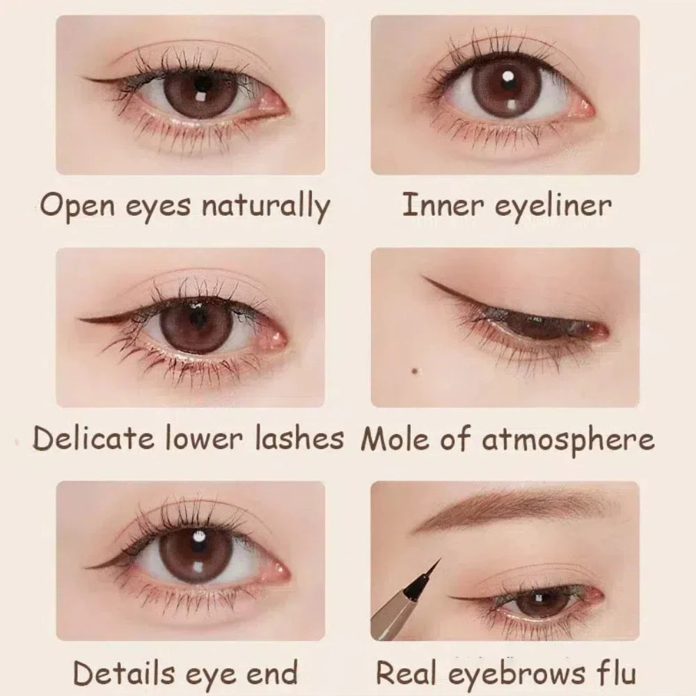 Waterproof Liquid Eyeliner - Ultra Fine Pencil, Quick Dry, Long Lasting Eye Makeup Pen - ZOOMNSTORE