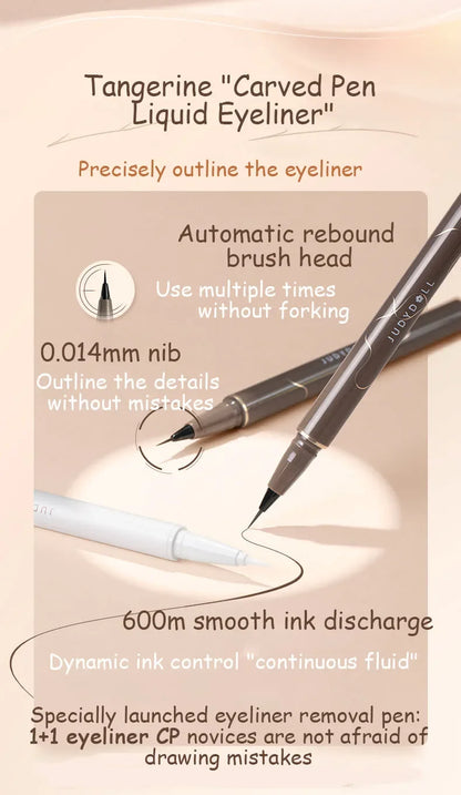 Waterproof Liquid Eyeliner - Ultra Fine Pencil, Quick Dry, Long Lasting Eye Makeup Pen - ZOOMNSTORE