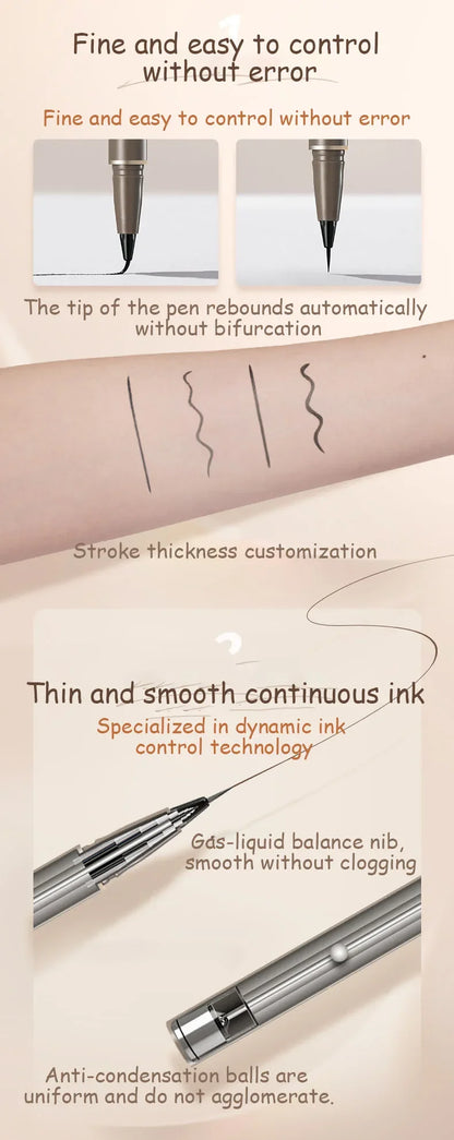 Waterproof Liquid Eyeliner - Ultra Fine Pencil, Quick Dry, Long Lasting Eye Makeup Pen - ZOOMNSTORE