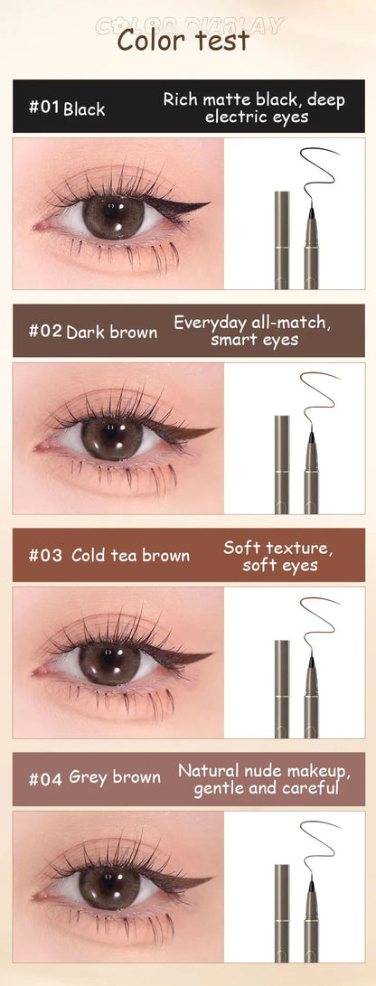 Waterproof Liquid Eyeliner - Ultra Fine Pencil, Quick Dry, Long Lasting Eye Makeup Pen - ZOOMNSTORE