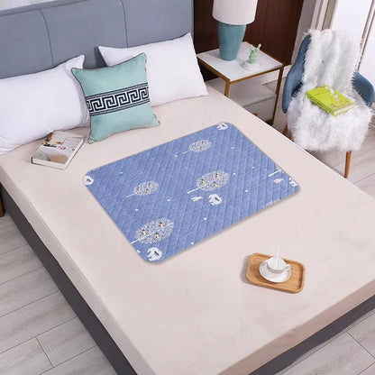 Waterproof Washable Mattress Urine Mat for Baby Toddlers Cute Cartoon Bed Protector Diaper Bedding Urine Pads Cloth Breathable - ZOOMNSTORE