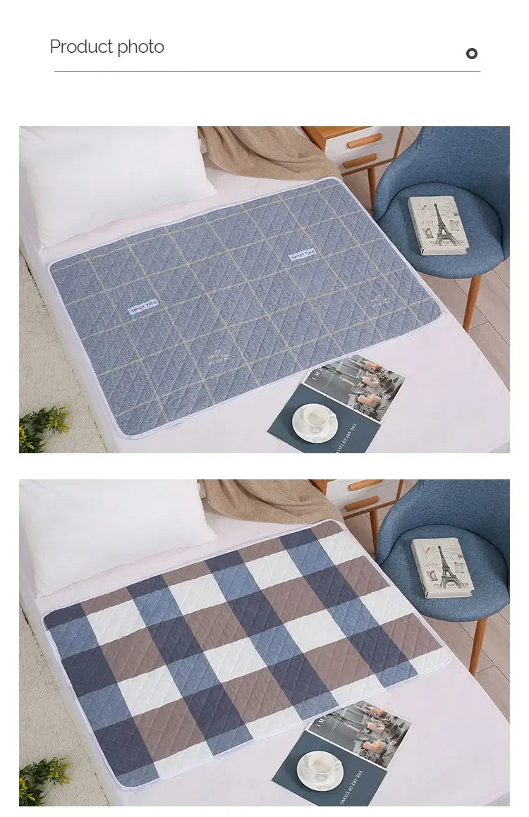 Waterproof Washable Mattress Urine Mat for Baby Toddlers Cute Cartoon Bed Protector Diaper Bedding Urine Pads Cloth Breathable - ZOOMNSTORE