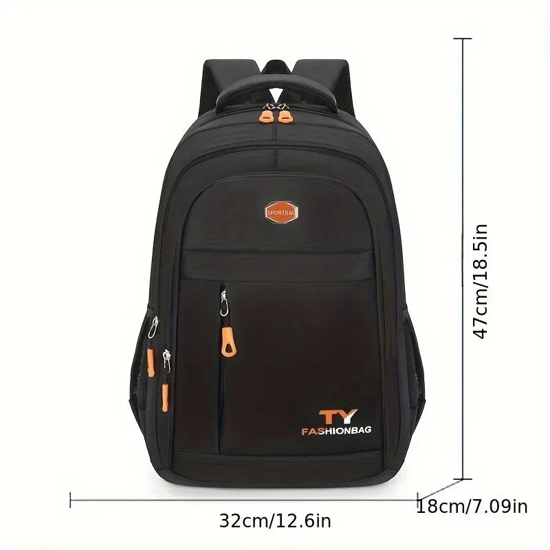 Mens Large Capacity Waterproof Backpack - Adjustable Casual Computer Bag - ZOOMNSTORE