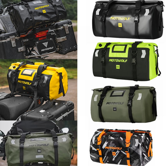Waterproof Motorcycle Dry Bag - Reflective Duffle for Travel Hiking Camping Fishing - ZOOMNSTORE