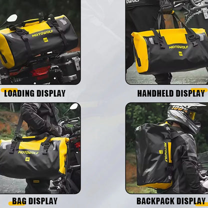 Waterproof Motorcycle Dry Bag - Reflective Duffle for Travel Hiking Camping Fishing - ZOOMNSTORE