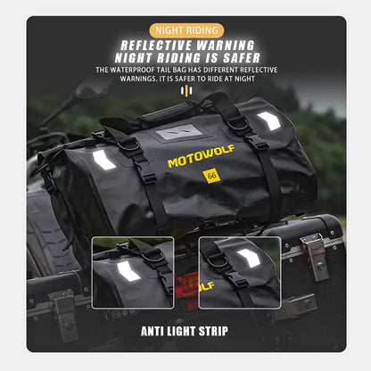 Waterproof Motorcycle Dry Bag - Reflective Duffle for Travel Hiking Camping Fishing - ZOOMNSTORE