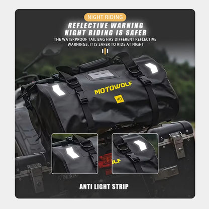 Waterproof Motorcycle Dry Bag - Reflective Duffle for Travel Hiking Camping Fishing - ZOOMNSTORE