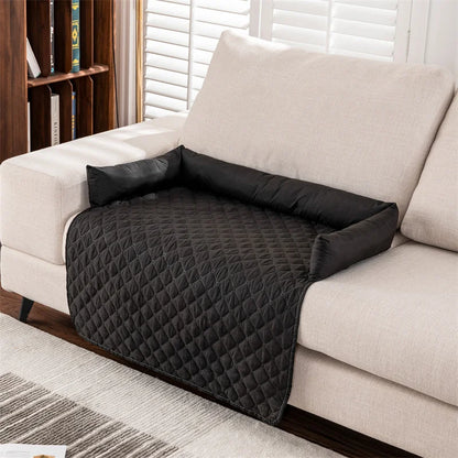 Waterproof Pet Dog Bed Blanket Mat with Neck Pillow - Washable Cat Calming Nest for Travel and Home - ZOOMNSTORE