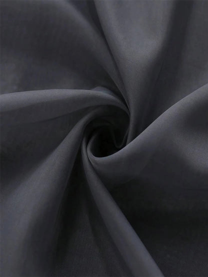 Waterproof Sheer Curtains - Translucent Black White Gray Outdoor Curtains - ZOOMNSTORE