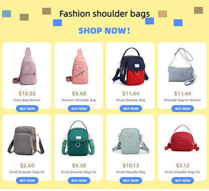 Waterproof Shoulder Bag - Large Capacity Women's Crossbody Bag with Phone Pocket - ZOOMNSTORE