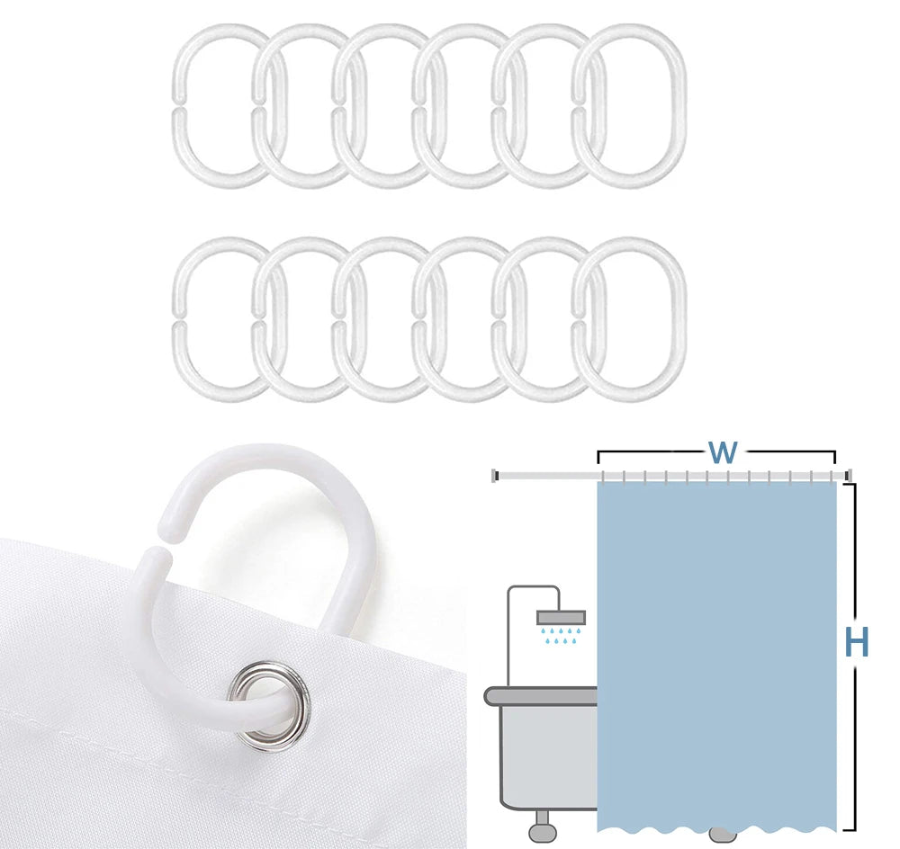 Tropical Leaf Shower Curtain - Waterproof Polyester Bathroom Decor - ZOOMNSTORE