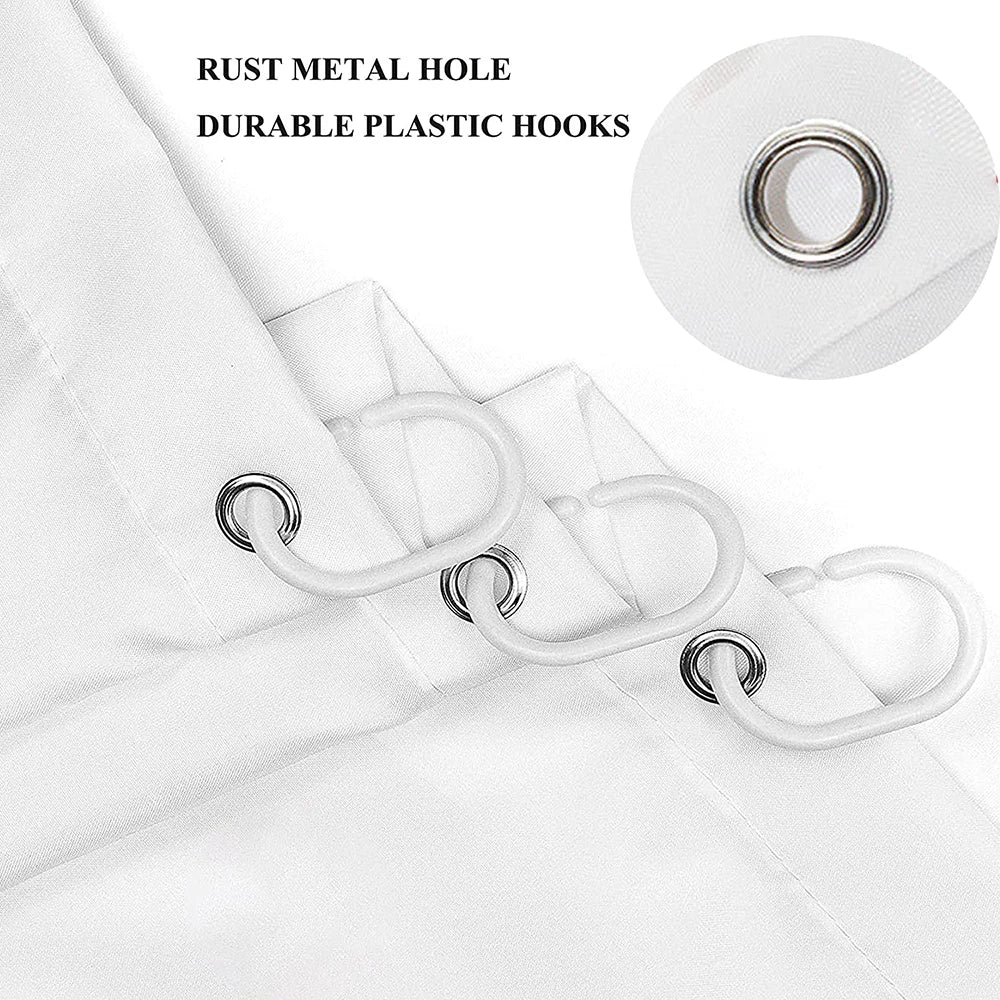 Tropical Leaf Shower Curtain - Waterproof Polyester Bathroom Decor - ZOOMNSTORE