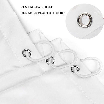 Tropical Leaf Shower Curtain - Waterproof Polyester Bathroom Decor - ZOOMNSTORE