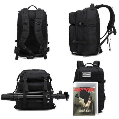 Waterproof Tactical Backpack - 30L50L Nylon Rucksack for Hiking Camping Fishing and Hunting - ZOOMNSTORE
