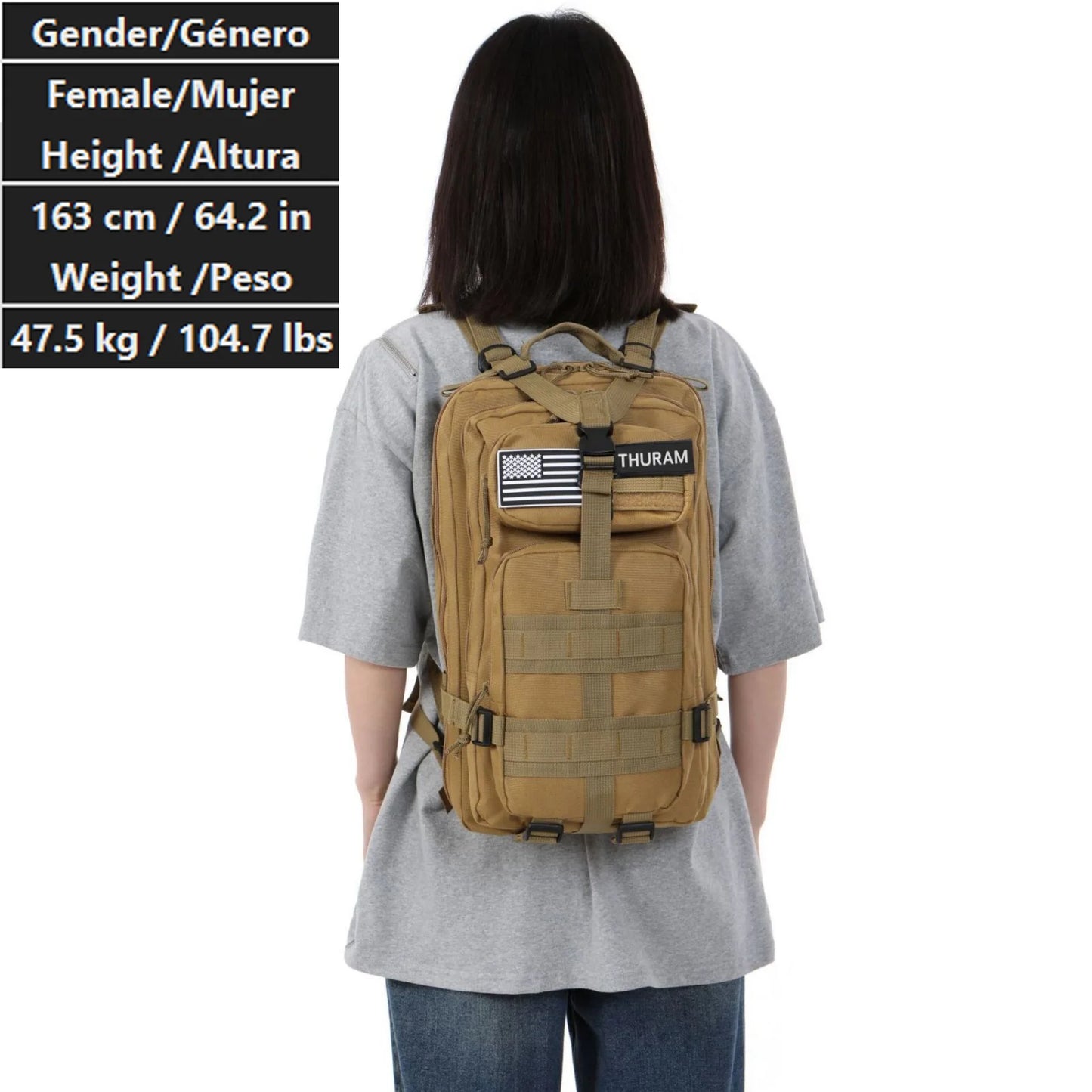 Waterproof Tactical Backpack - 30L50L Nylon Rucksack for Hiking Camping Fishing and Hunting - ZOOMNSTORE