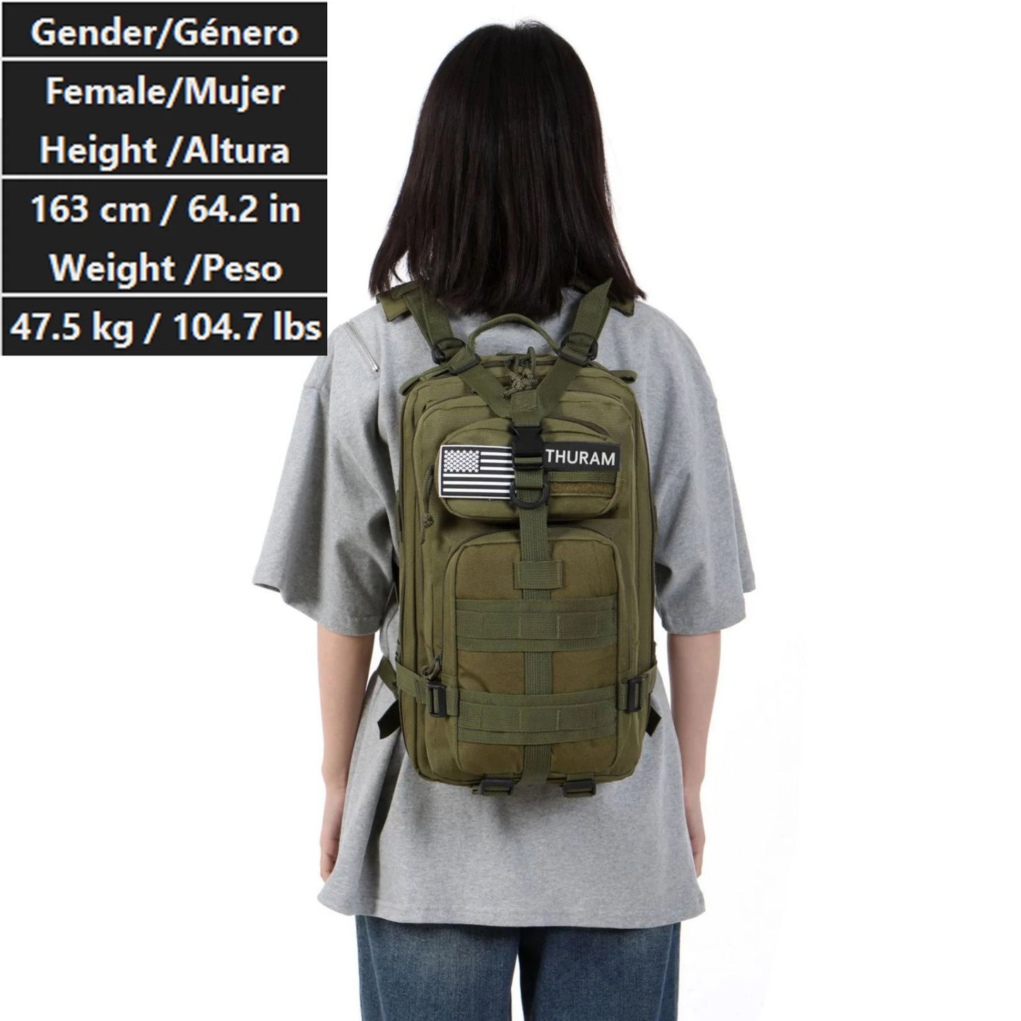 Waterproof Tactical Backpack - 30L50L Nylon Rucksack for Hiking Camping Fishing and Hunting - ZOOMNSTORE