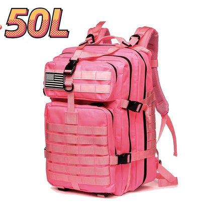 Waterproof Tactical Backpack - 30L50L Nylon Rucksack for Hiking Camping Fishing and Hunting - ZOOMNSTORE