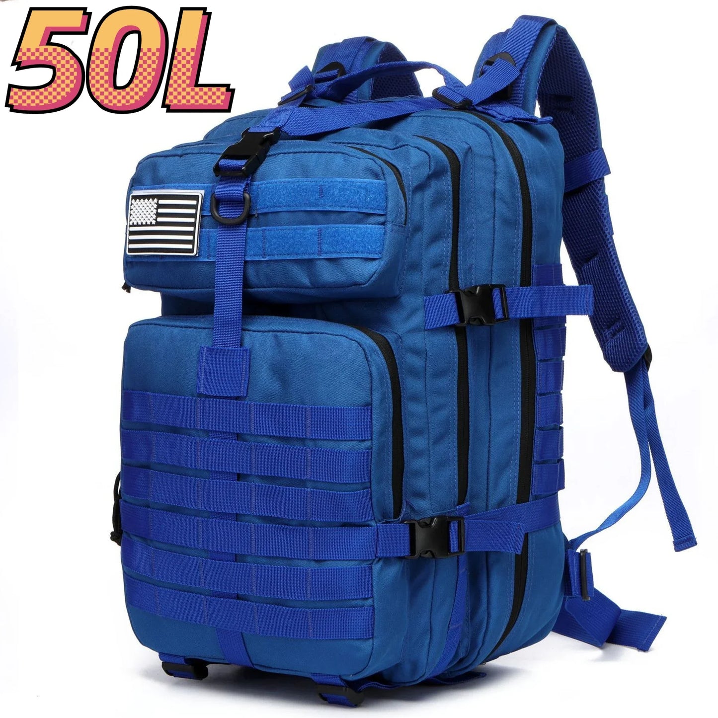 Waterproof Tactical Backpack - 30L50L Nylon Rucksack for Hiking Camping Fishing and Hunting - ZOOMNSTORE