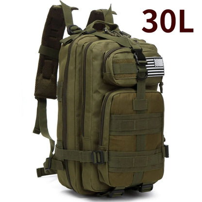 Waterproof Tactical Backpack - 30L50L Nylon Rucksack for Hiking Camping Fishing and Hunting - ZOOMNSTORE