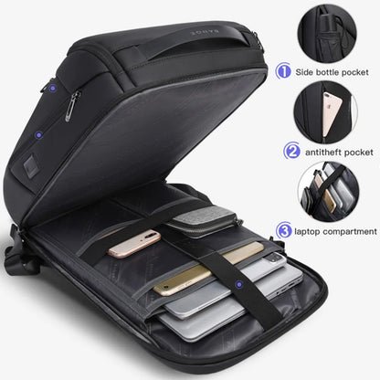 Waterproof USB Charging Laptop Backpack - 17 Travel Business Bag for Men - ZOOMNSTORE
