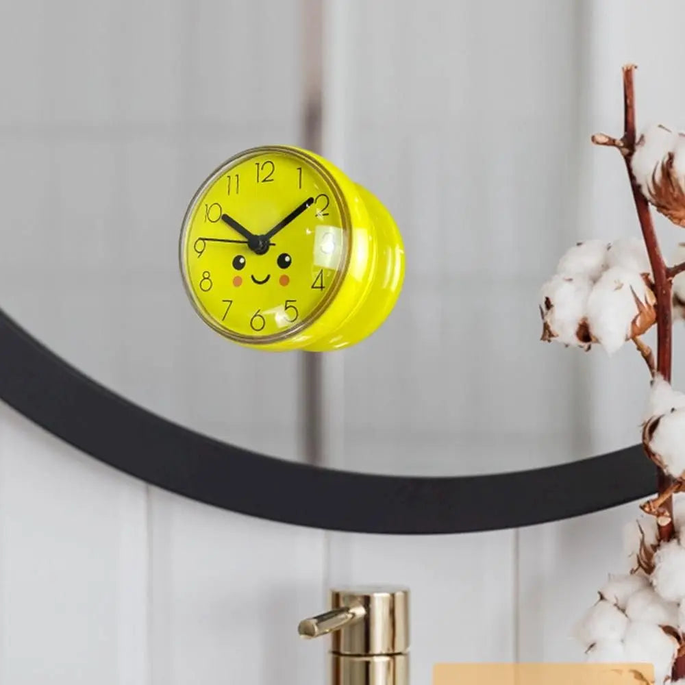 Mini Waterproof Wall Clock - Anti-Fog Quartz Clock for Bathroom and Kitchen - ZOOMNSTORE