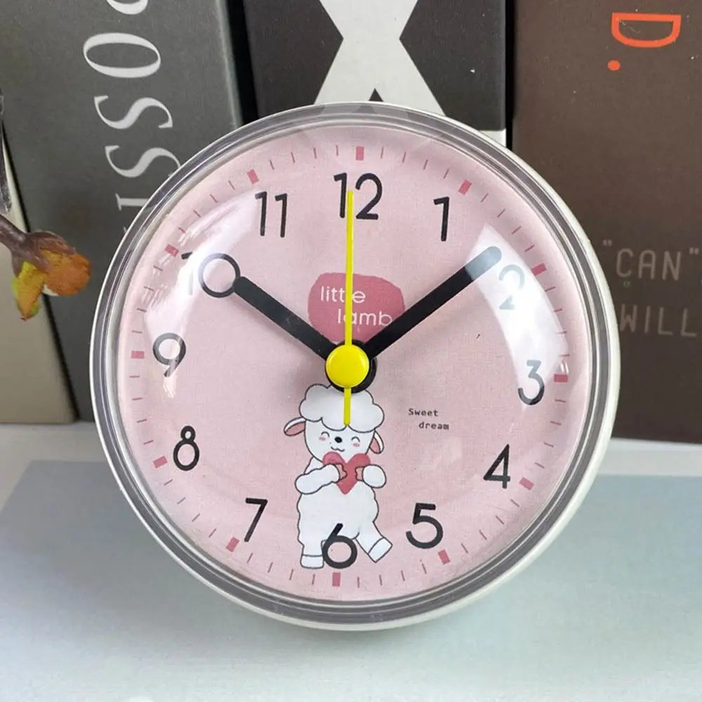 Mini Waterproof Wall Clock - Anti-Fog Quartz Clock for Bathroom and Kitchen - ZOOMNSTORE