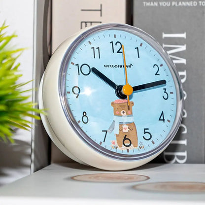 Mini Waterproof Wall Clock - Anti-Fog Quartz Clock for Bathroom and Kitchen - ZOOMNSTORE