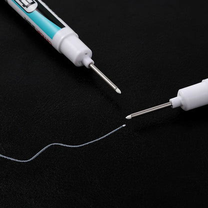 White Marker Oily Fine Tip Courier Waterproof Non-Fading Advertising Greeting Card Tire Glass Highlighter Pen Can Not Be Erased - ZOOMNSTORE