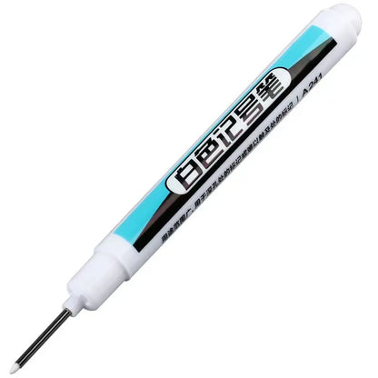 White Marker Oily Fine Tip Courier Waterproof Non-Fading Advertising Greeting Card Tire Glass Highlighter Pen Can Not Be Erased - ZOOMNSTORE