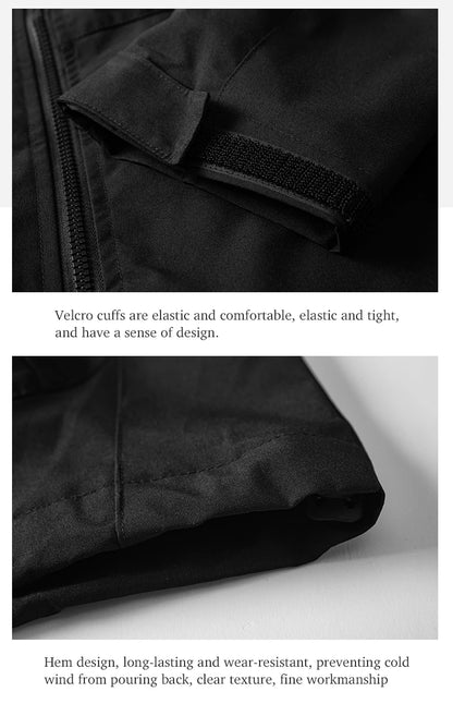 Waterproof Windbreaker Jacket – Lightweight Unisex Hiking Coat With Adjustable Storm Hood - ZOOMNSTORE