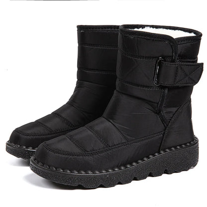 Women Boots 2025 Winter Shoes Woman Waterproof Snow Boots Winter Warm Fur Botas Mujer Korea Style Black Ankle Boots For Women - ZOOMNSTORE