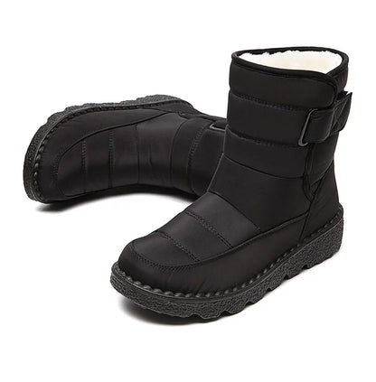 Women Boots 2025 Winter Shoes Woman Waterproof Snow Boots Winter Warm Fur Botas Mujer Korea Style Black Ankle Boots For Women - ZOOMNSTORE