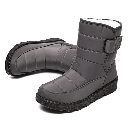 Women Boots 2025 Winter Shoes Woman Waterproof Snow Boots Winter Warm Fur Botas Mujer Korea Style Black Ankle Boots For Women - ZOOMNSTORE