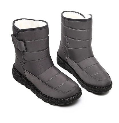 Women Boots 2025 Winter Shoes Woman Waterproof Snow Boots Winter Warm Fur Botas Mujer Korea Style Black Ankle Boots For Women - ZOOMNSTORE