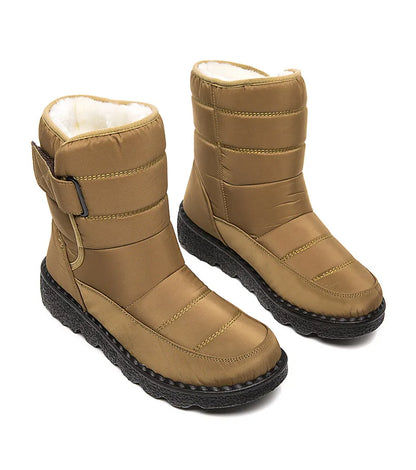 Women Boots 2025 Winter Shoes Woman Waterproof Snow Boots Winter Warm Fur Botas Mujer Korea Style Black Ankle Boots For Women - ZOOMNSTORE