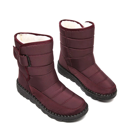 Women Boots 2025 Winter Shoes Woman Waterproof Snow Boots Winter Warm Fur Botas Mujer Korea Style Black Ankle Boots For Women - ZOOMNSTORE