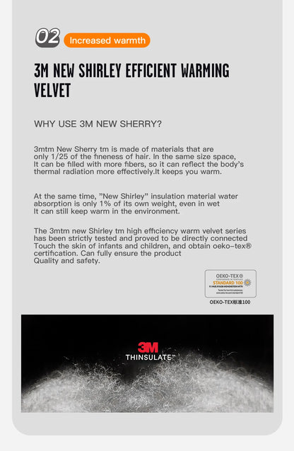 Waterproof Winter Gloves - 3M Thinsulate Insulated Thermal Cycling Gloves For Men - ZOOMNSTORE