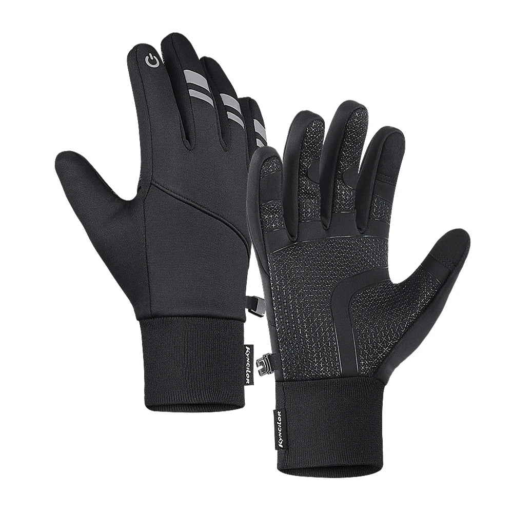 Waterproof Winter Gloves - 3M Thinsulate Insulated Thermal Cycling Gloves For Men - ZOOMNSTORE