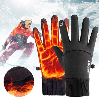 Waterproof Winter Gloves – Full Finger Touch Screen Gloves With Warm Fleece & Non Slip Palm - ZOOMNSTORE