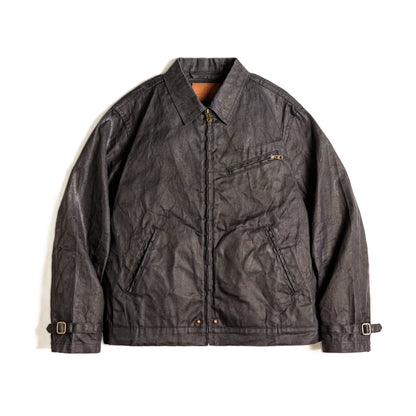 Mens Vintage Waxed Canvas Jacket - Classic Slim Fit SpringFall Outerwear - ZOOMNSTORE