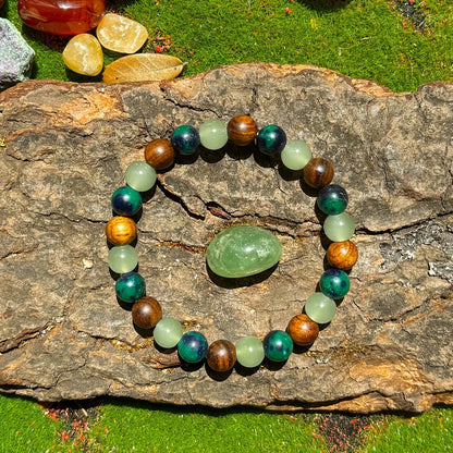 Wealth and Prosperity Bracelet - Handmade Natural Stone and Wooden Beads Jewelry for Men and Women - ZOOMNSTORE