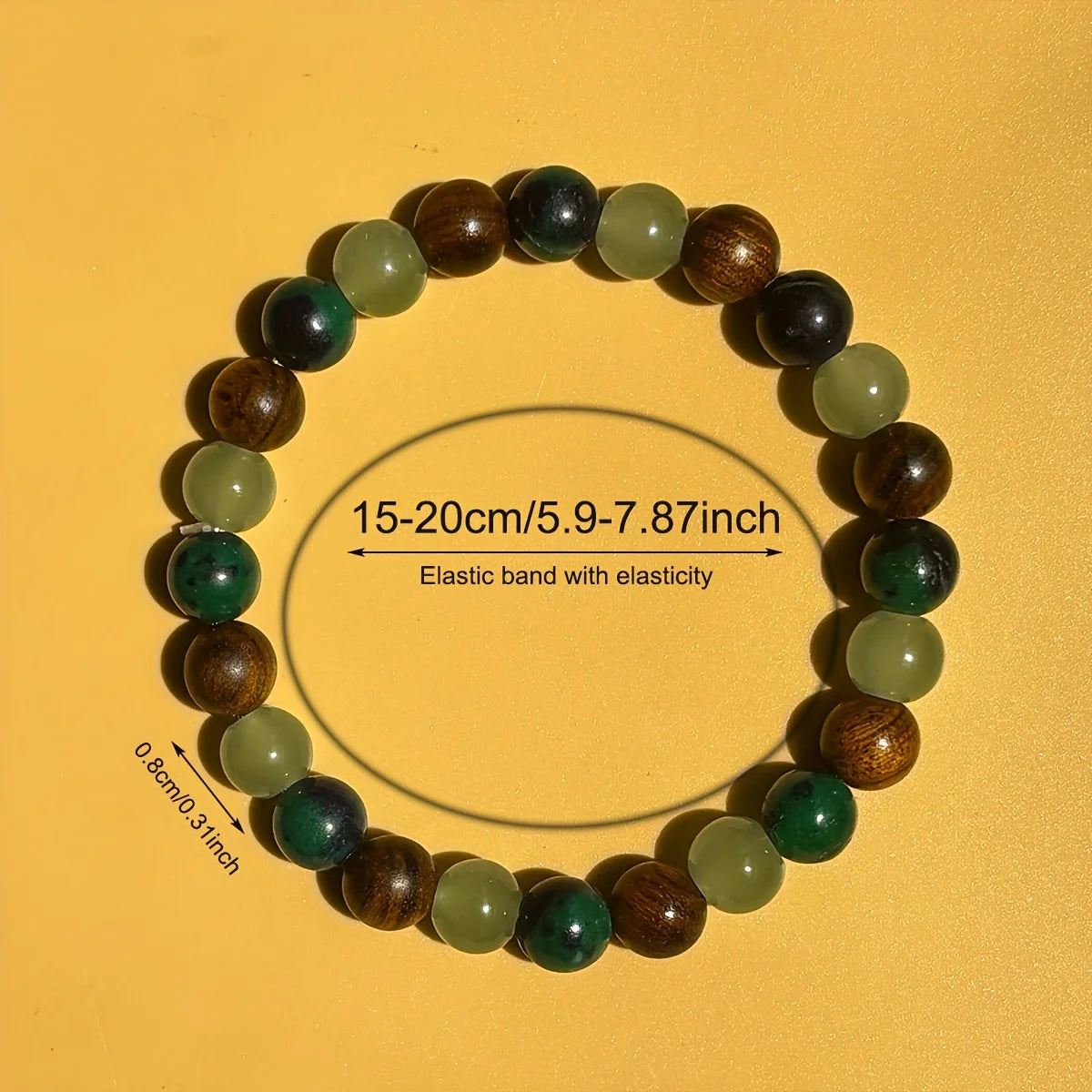 Wealth and Prosperity Bracelet - Handmade Natural Stone and Wooden Beads Jewelry for Men and Women - ZOOMNSTORE