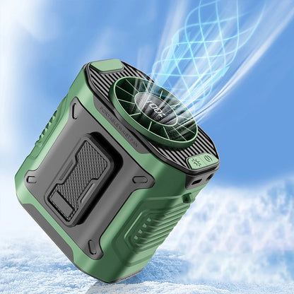 Wearable Belt Clip Fan – Portable Waist Fan with Rechargeable Battery & LED Flashlight - ZOOMNSTORE